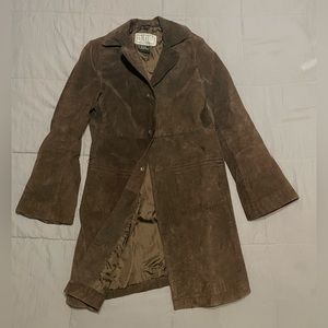 100% leather vintage brown jacket